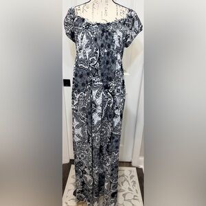 AGB Monochrome Paisley Dress